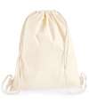 W210 Westford Mill Premium Cotton Gymsac Natural colour image